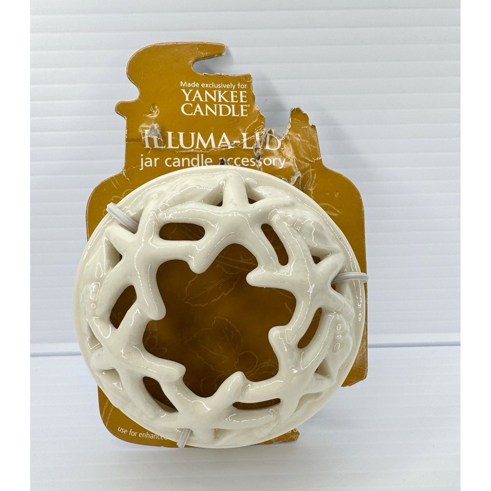 Yankee Candle Illuma-Lid White Porcelain Starfish Jar Candle Topper 1121337